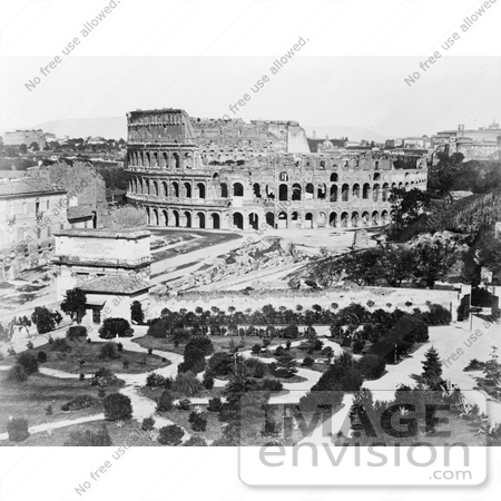 #10801 Picture of the Roman Colosseum, Italy by JVPD