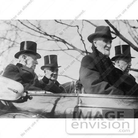 #10813 Picture of Woodrow Wilson, Warren G. Harding, Philander Knox, and Joseph Cannon by JVPD
