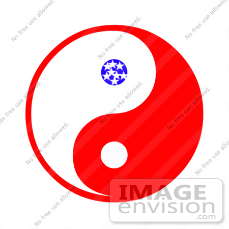 #10961 Picture of an American Ying Yang by Jamie Voetsch