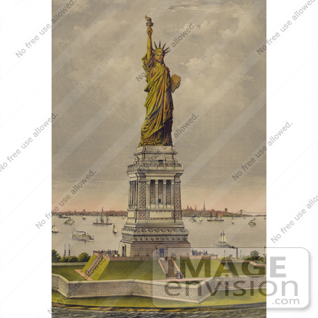 #11175 Picture of the Statue of Liberty, 1885 by JVPD