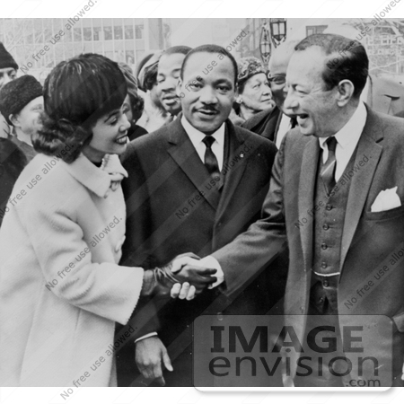 #11311 Picture of Martin Luther and Coretta King With Robert Wagner by JVPD