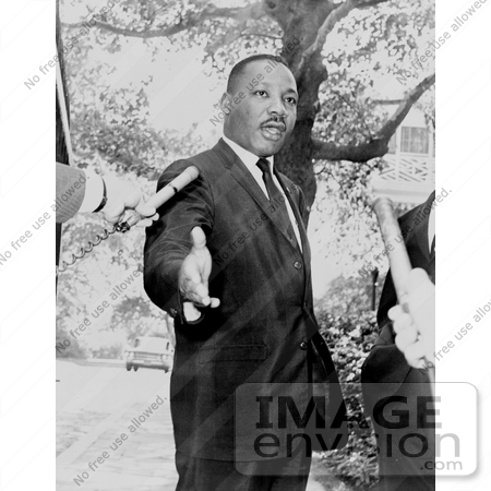 #11313 Picture of MLK Speaking to the Press by JVPD