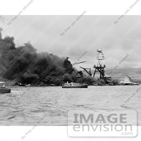 #11411 Picture of the USS Arizona Wreckage by JVPD