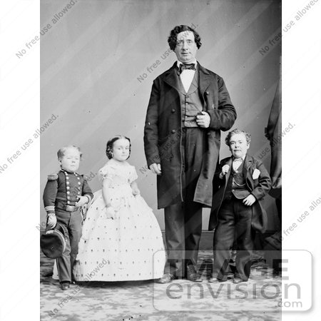 #11460 Picture of General Tom Thumb, Miss Lavinia Warren, The Giant by JVPD