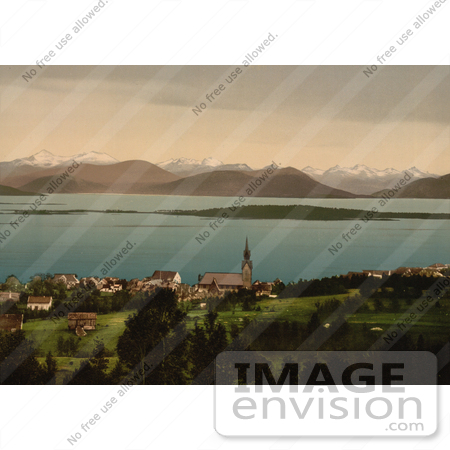 #11513 Picture of a Church and Buildings, Molde, Norway by JVPD