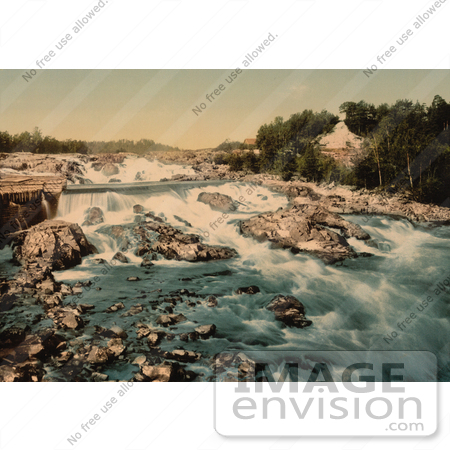 #11571 Picture of Waterfalls and Rapids, Honefos, Ringerike, Norway by JVPD