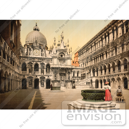 #11608 Picture of Doges’ Palace Interior With Giant’s Staircase by JVPD