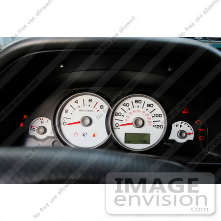 #12105 Picture of an Illuminated Vehicle Dashboard by Jamie Voetsch