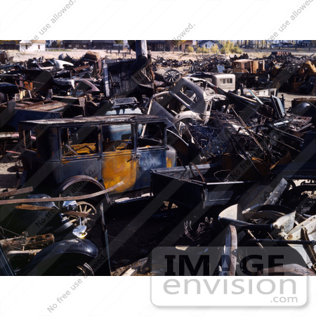 #12793 Picture of an Auto Wrecking Junk Yard by JVPD