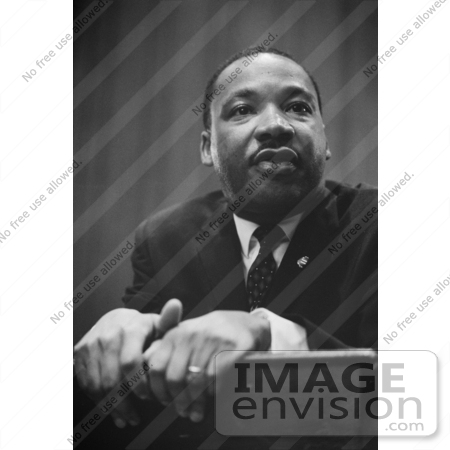 #1287 Black and White Photo of MLK, Martin Luther King JR by JVPD