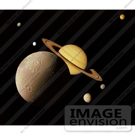 #1326 Photo of a Saturn System Montage by JVPD