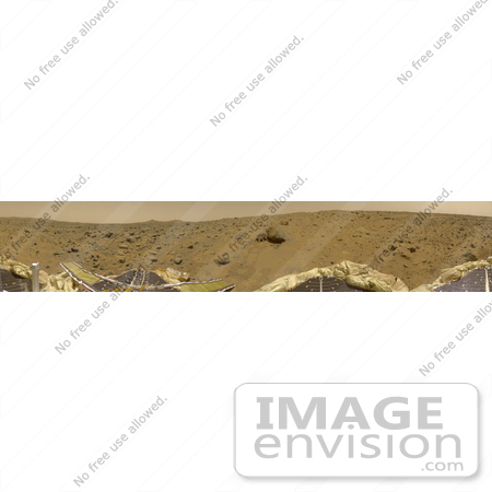 #1342 Stock Photo of a 360 Degree Panorama Mars Pathfinder Landing Site by JVPD