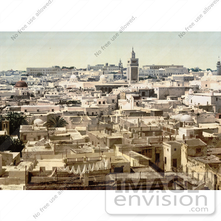 #13446 Picture of Tunis, Tunisia in 1899 by JVPD