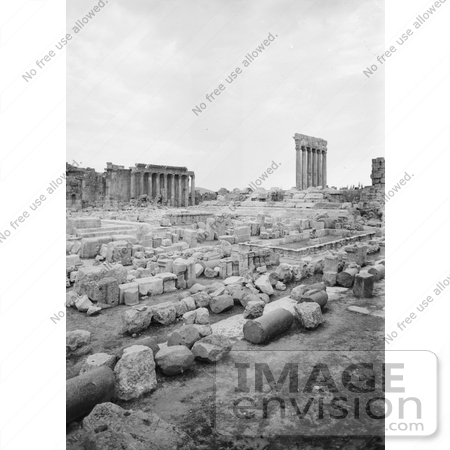 #13768 Picture of Ruins of the Grand Court and Temples of Jupiter and Bacchus, Baalbek by JVPD