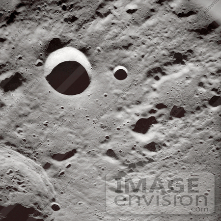 #1379 Photo of Craters and Shadows on the Surface of the Moon by JVPD