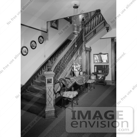 #14245 Picture of the Staircase in the Jeremiah Nunan House, Jacksonville, Oregon by JVPD