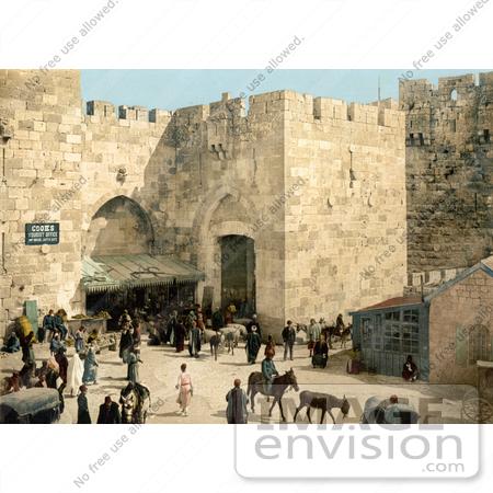 #14391 Picture of Hebron Gate, David’s Gate, Jaffa Gate, Jerusalem by JVPD