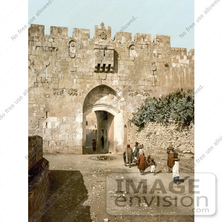 #14395 Picture of St. Stephen’s Gate, Jerusalem by JVPD