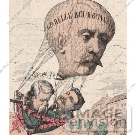 #16178 Picture of a Hot Air Balloon Caricature by JVPD