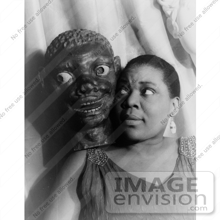 #17609 Picture of Blues Singer Bessie Smith With an African American Face Mask by JVPD