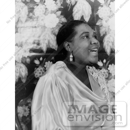 #17610 Picture of Blues Singer Bessie Smith in a Satin Dress, Singing by JVPD