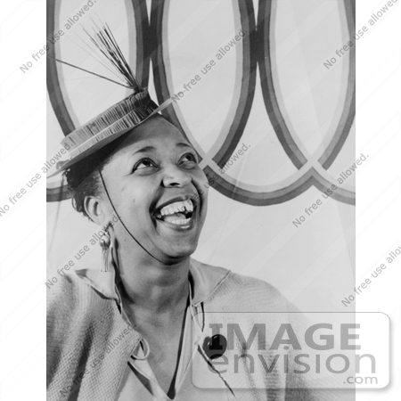 #17621 Picture of Blues Music Singer, Ethel Waters, Wearing a Hat by JVPD