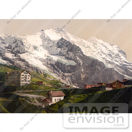 #18020 Picture of Scheidegg Pass and Jungfrau Mountain, Switzerland by JVPD