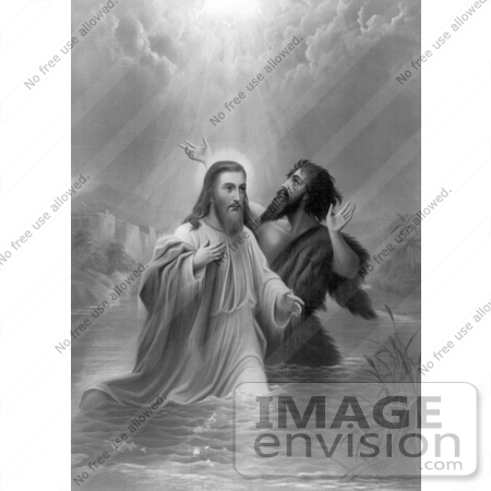 #18563 Photo of a Ray of Light From Heaven on the Baptism of Jesus Christ by JVPD