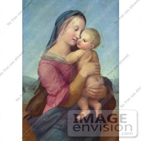 #18793 Photo of a Woman Holding a Baby, Tempi Madonna by Raphael by JVPD