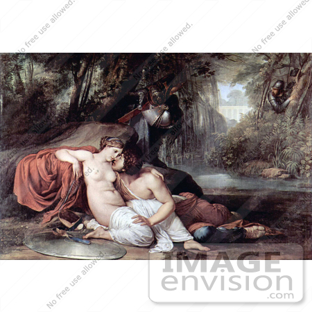 #18994 Photo of Two Lovers, Rinaldo and Armida, by Francesco Hayez by JVPD