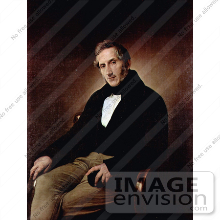 #19026 Photo of Alessandro Manzoni Seated in a Chair With His Legs Crossed by JVPD