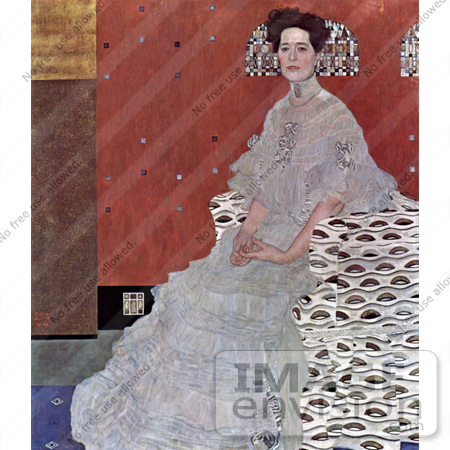 #19054 Photo of a Portrait of Fritza Riedler by Gustav Klimt by JVPD