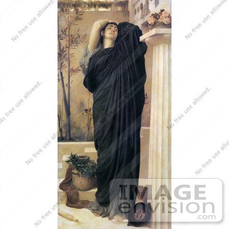 #19143 Photo of Electra at the Tomb of Agamemnon by Frederic Lord Leighton by JVPD