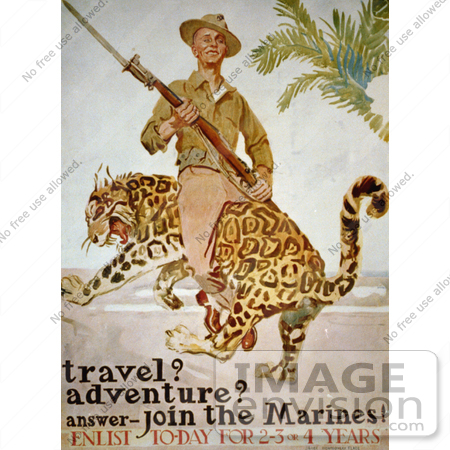 #1928 Travel? Adventure? Answer - Join the Marines! by JVPD