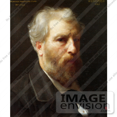#19288 Photo of a Self-Portrait Presented To M. Sage by William-Adolphe Bouguereau by JVPD