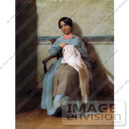 #19301 Photo of a Portrait of Leonie Bouguereau by William-Adolphe Bouguereau by JVPD
