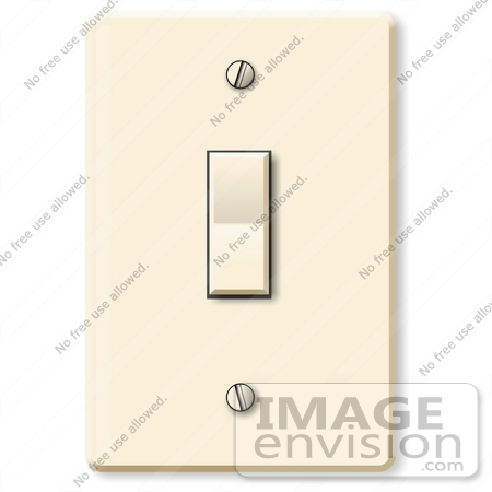 #19888 Common Light Switch Clipart by DJArt