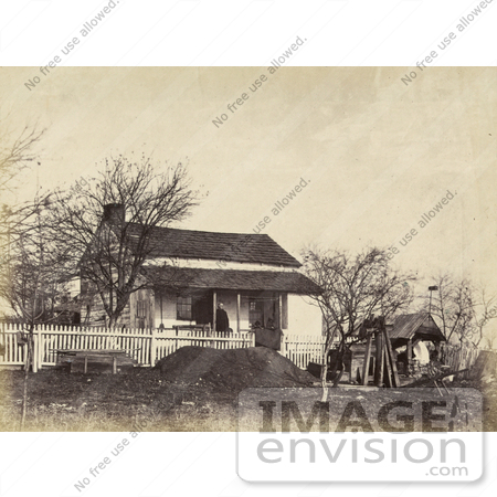 #20141 Stock Photography: the House That Was Used as Temporary Headquarters for Union Major General George G. Meade During the Battle of Gettysburg by JVPD