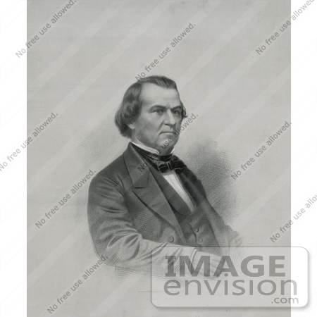 #20270 Historical Stock Photography: President Andrew Johnson by JVPD