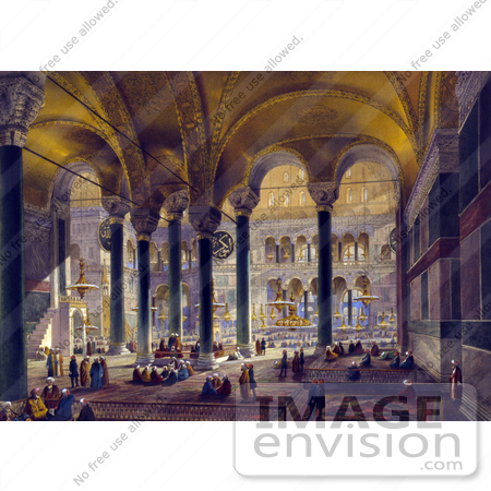 #20471 Stock Photography of the North Nave of the Hagia Sophia by JVPD