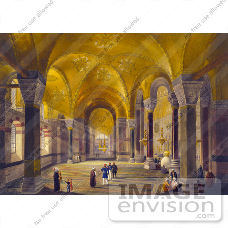 #20476 Stock Photography of the Entrance Hall of the Ayasofya Mosque by JVPD