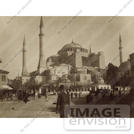 #20480 Historical Stock Photography of Ayasofya Camii, Hagia Sophia, Istanbul, Turkey by JVPD