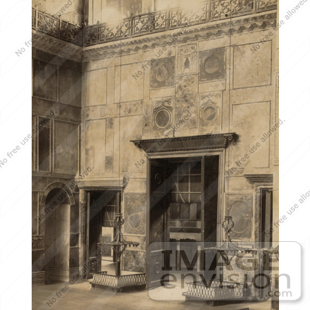 #20485 Historical Stock Photography of the Central Interior Door of Ayasofya Mosque, Hagia Sophia, Istanbul, Turkey by JVPD