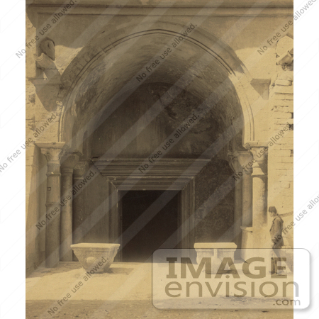 #20500 Historical Stock Photography of the Entrance Door to the Ayasofya Mosque, Church of Hagia Sophia by JVPD