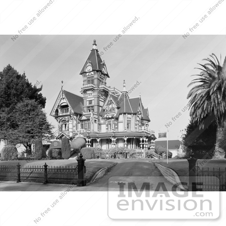 #20879 Stock Photography of the Exterior of the Queen Anne Victorian Architecture William Carson Mansion House, Eureka, California by JVPD
