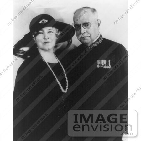 #21298 Stock Photography of John Philip Sousa and His Wife, Jane van Middlesworth Bellis by JVPD