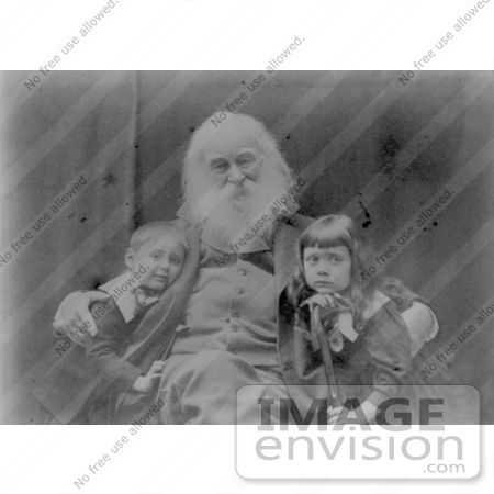 #21369 Historical Stock Photography of Walt Whitman With Jeannette and Nigel Cholmelly-Jones by JVPD