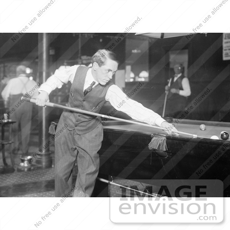 #21650 Stock Photography of Jerome Keogh Shooting Pool by JVPD