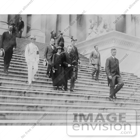 #2303 President and Mrs. Coolidge Leaving the Capitol by JVPD