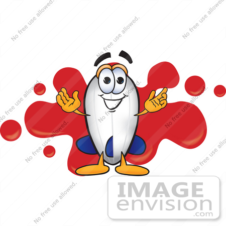 #23087 Clip art Graphic of a Dirigible Blimp Airship Cartoon Character Logo by toons4biz